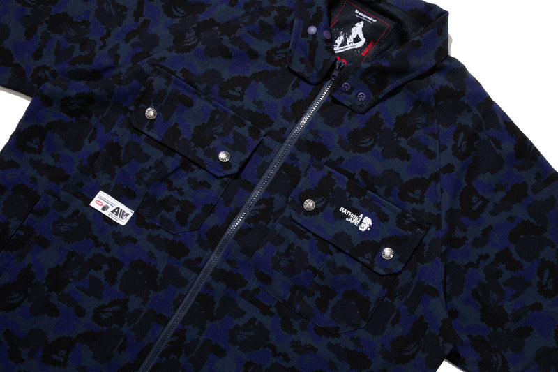 BAPE BY KAZUKI KURAISHI PIXELATE CAMO DETACHABLE ZIP JACKET