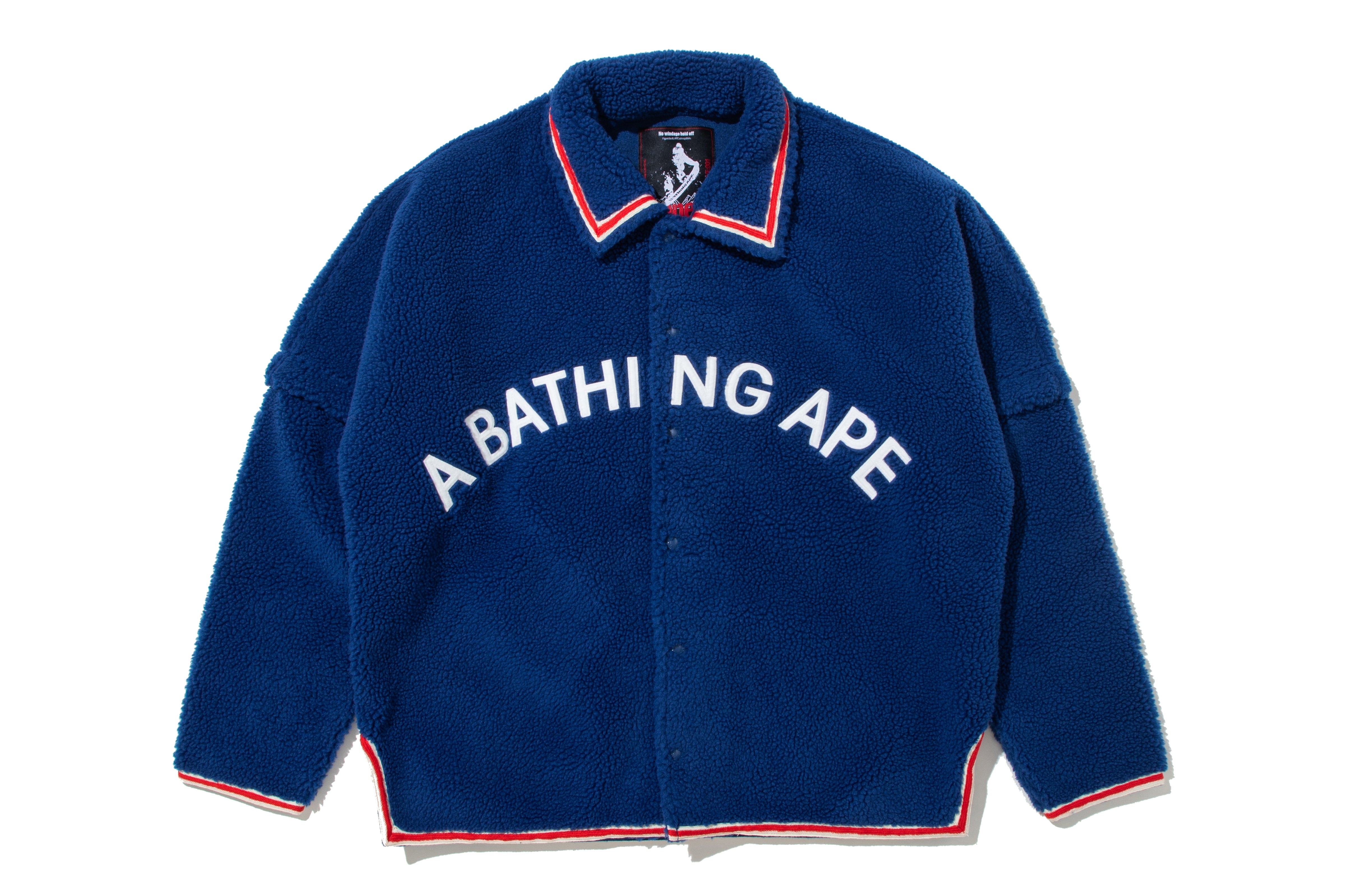 BAPE BY KAZUKI KURAISHI SHERPA DETACHABLE COACH JACKET – eu.bape.com