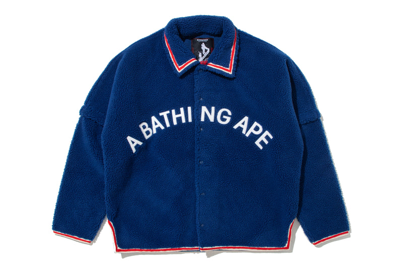 BAPE BY KAZUKI KURAISHI SHERPA DETACHABLE COACH JACKET