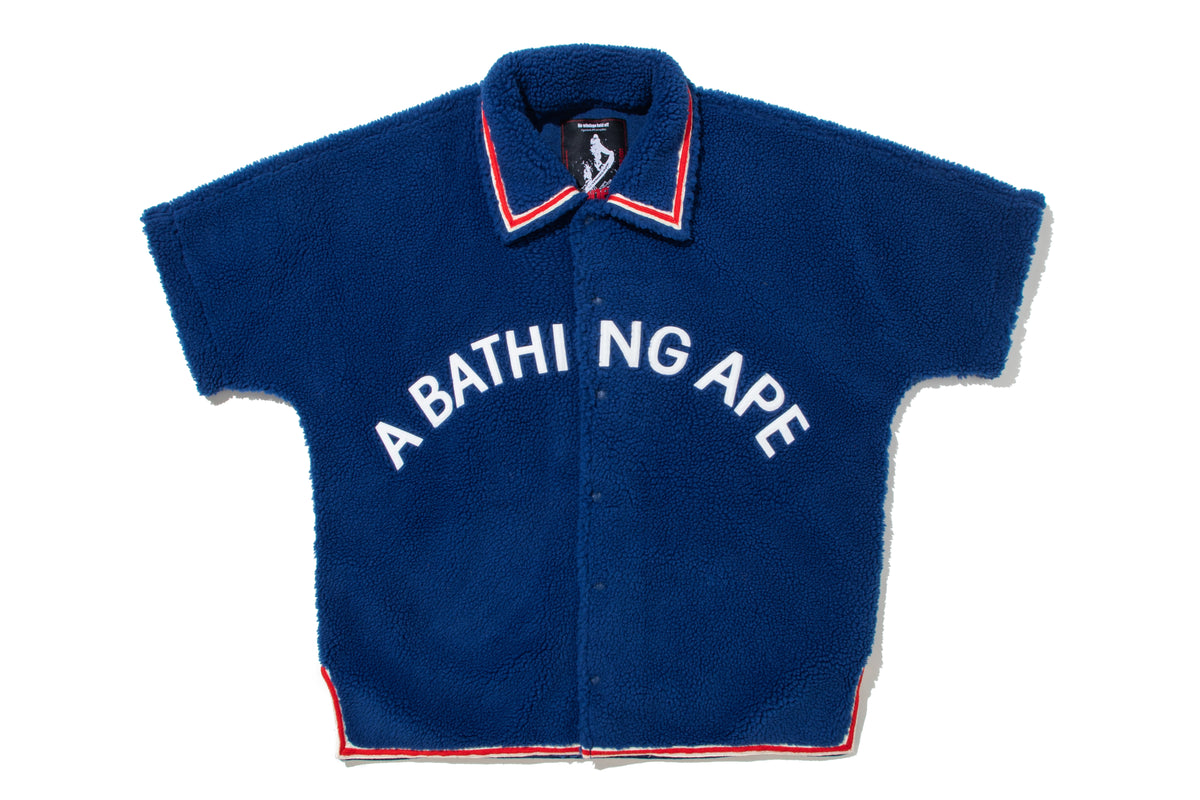BAPE BY KAZUKI KURAISHI SHERPA DETACHABLE COACH JACKET