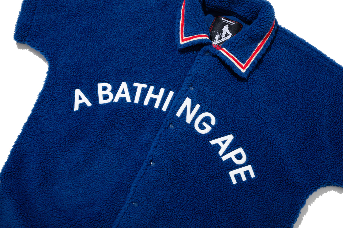 BAPE BY KAZUKI KURAISHI SHERPA DETACHABLE COACH JACKET