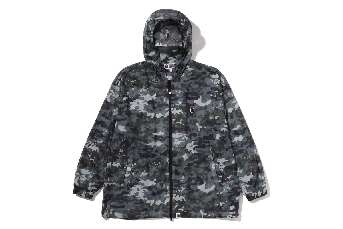 MULTI PIXEL CAMO MESH HOODIE JACKET