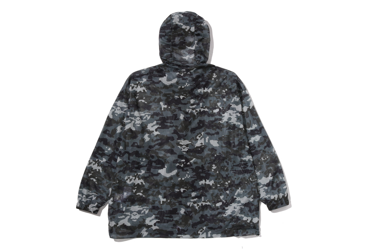 MULTI PIXEL CAMO MESH HOODIE JACKET