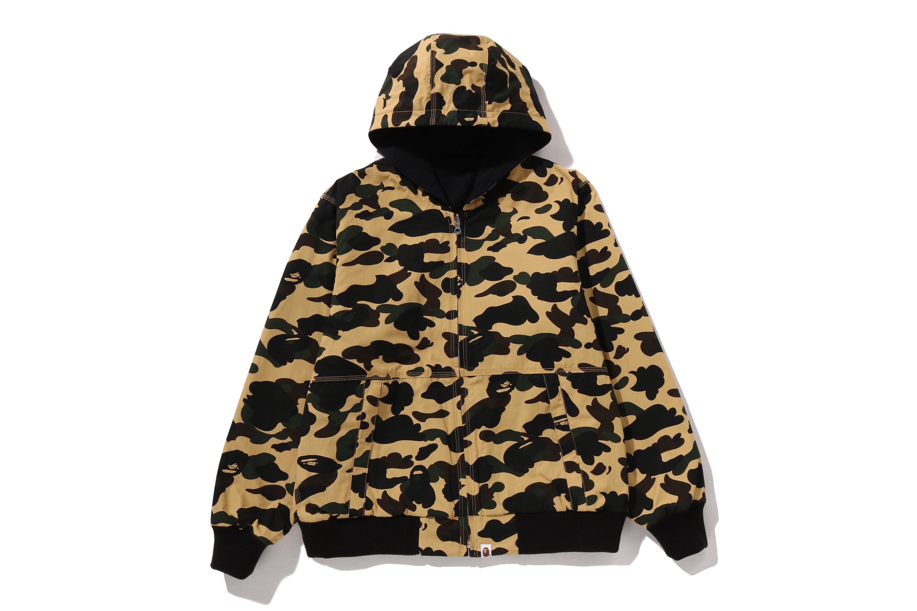 1ST CAMO REVERSIBLE ZIP HOODIE JACKET – eu.bape.com
