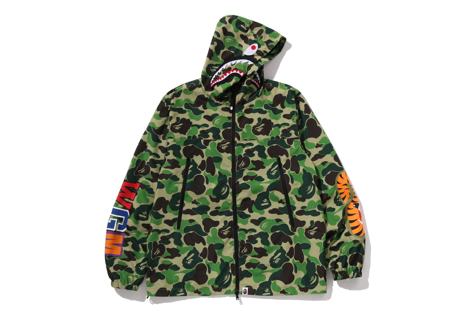 ABC CAMO SHARK HOODIE JACKET – eu.bape.com
