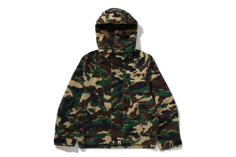 GLITCH WOODLAND CAMO SHORT SNOWBOARD JACKET – eu.bape.com