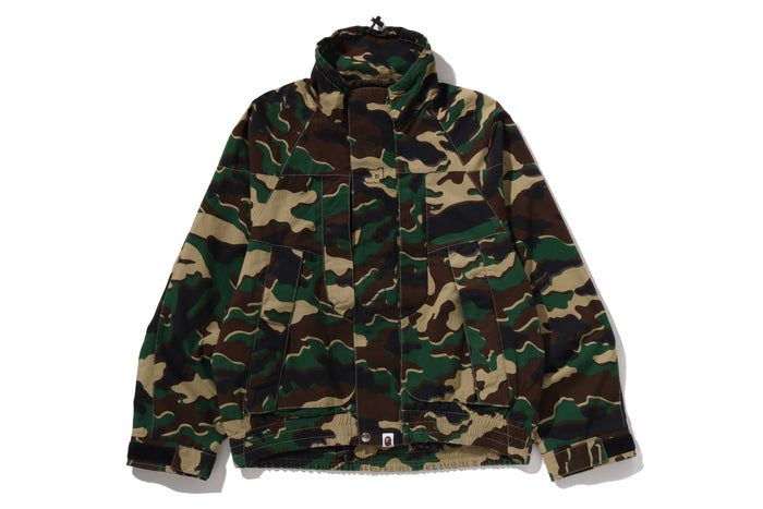 GLITCH WOODLAND CAMO SHORT SNOWBOARD JACKET