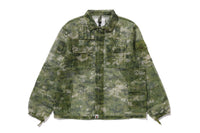 MULTI PIXEL CAMO MASK HOODED SHIRT JACKET