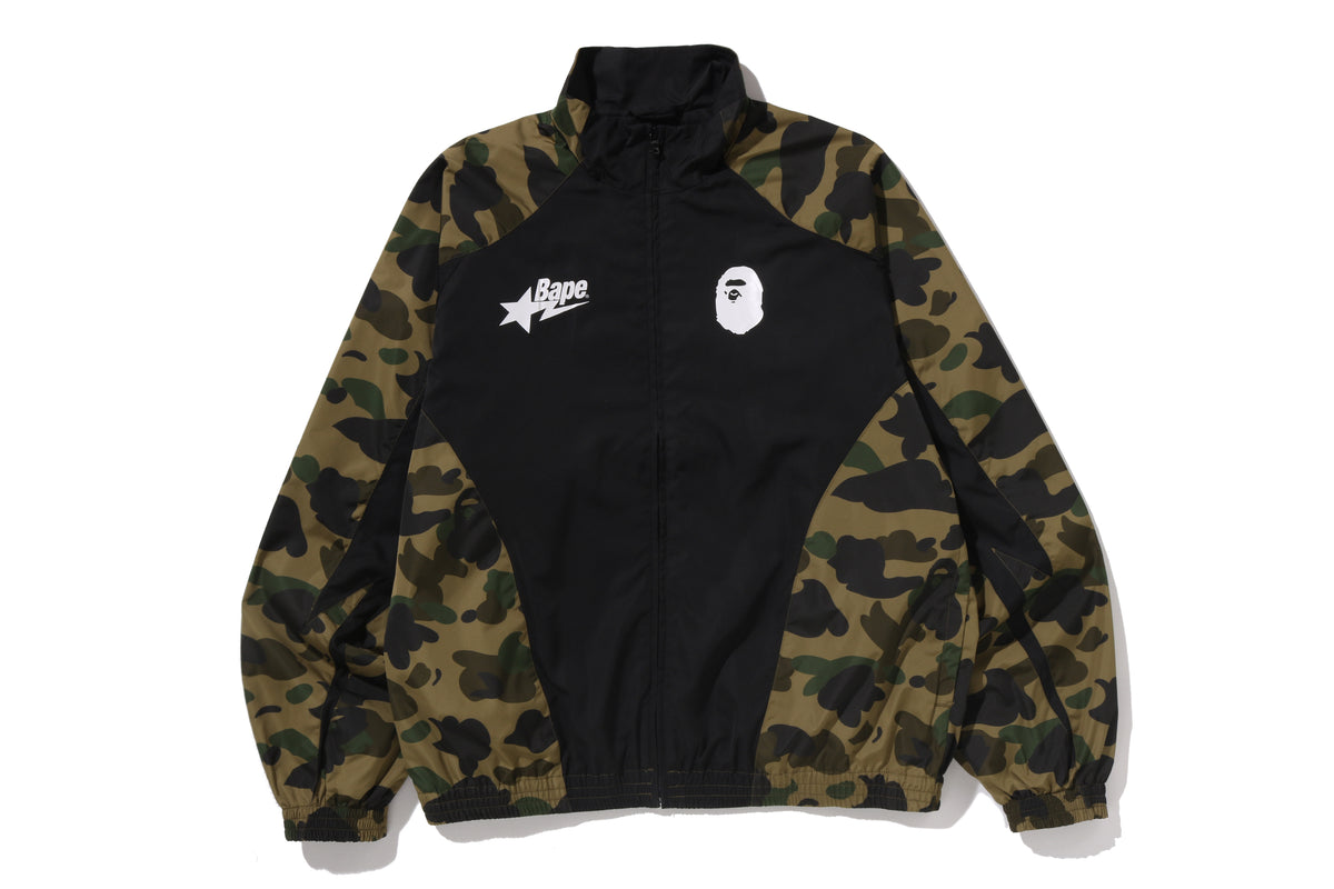 1ST CAMO STAND COLLAR TRACK JACKET