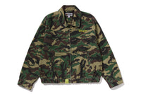 GLITCH WOODLAND CAMO BATHING APE LOGO WORKER JACKET LADIES