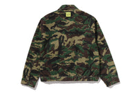 GLITCH WOODLAND CAMO BATHING APE LOGO WORKER JACKET LADIES