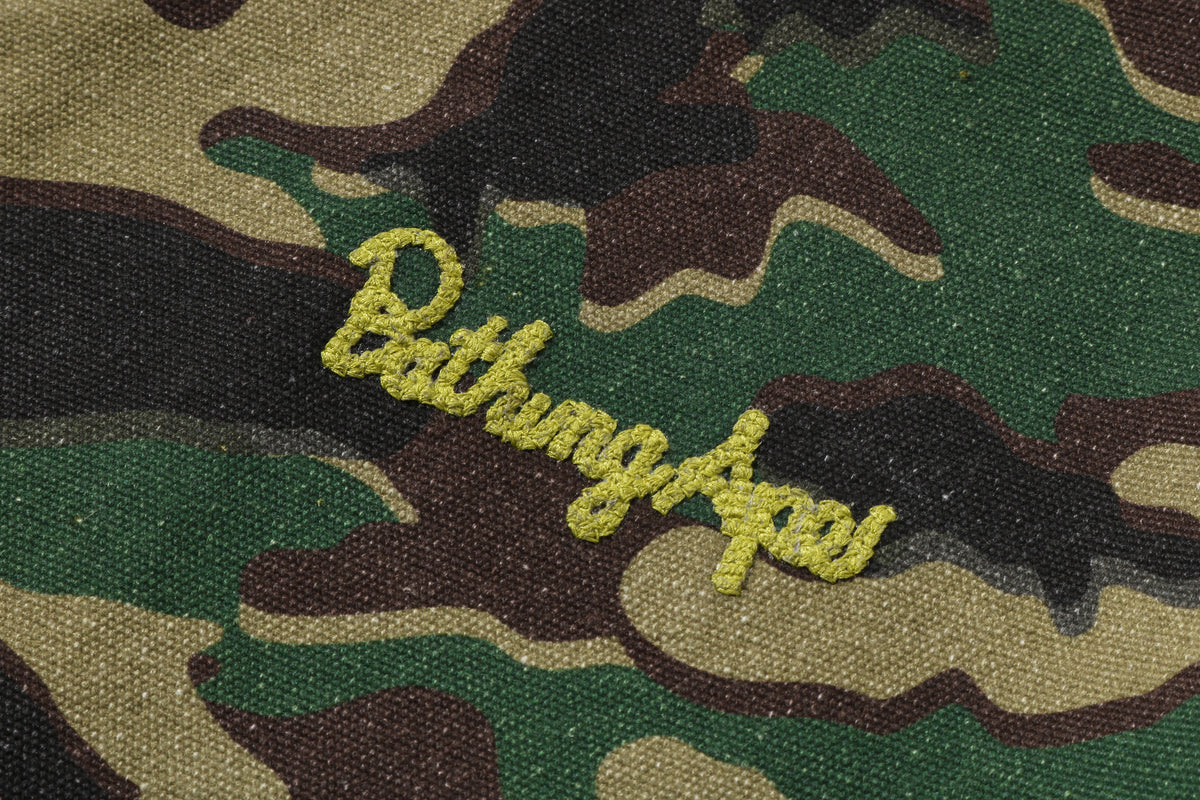 GLITCH WOODLAND CAMO BATHING APE LOGO WORKER JACKET LADIES