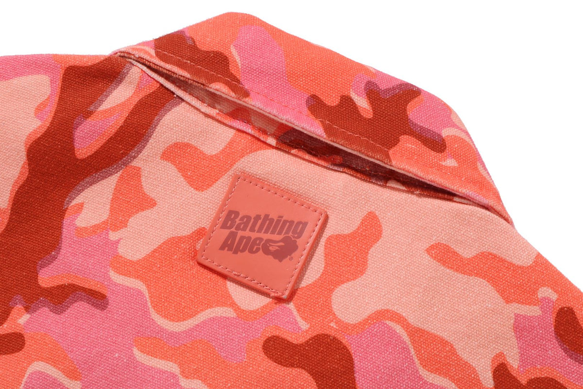 GLITCH WOODLAND CAMO BATHING APE LOGO WORKER JACKET LADIES