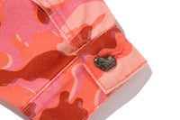 GLITCH WOODLAND CAMO BATHING APE LOGO WORKER JACKET LADIES