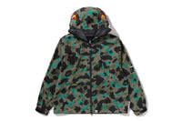 BAPE BY KAZUKI KURAISHI CAMO SHARK PACKABLE SNOWBOARD JACKET