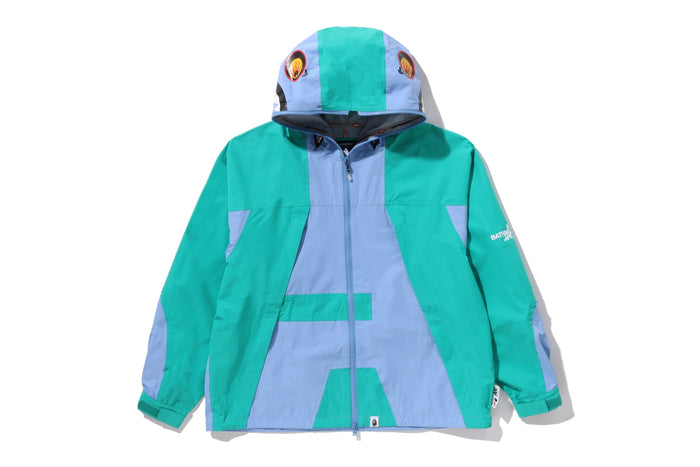 BAPE BY KAZUKI KURAISHI SHARK ZIP PACKABLE SNOWBOARD JACKET
