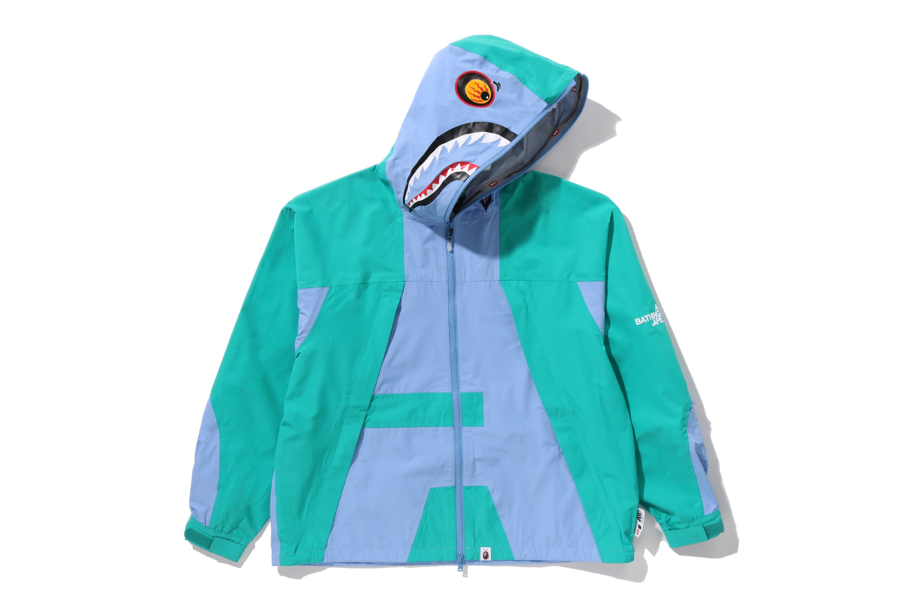 BAPE BY KAZUKI KURAISHI SHARK ZIP PACKABLE SNOWBOARD JACKET – eu