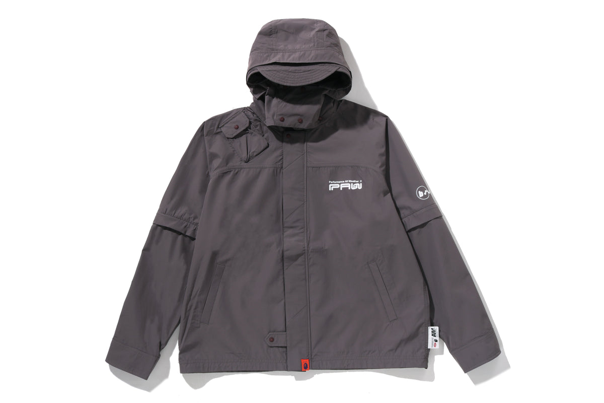 BAPE BY KAZUKI KURAISHI DETACHABLE HOODED 3-LAYER RAIN JACKET