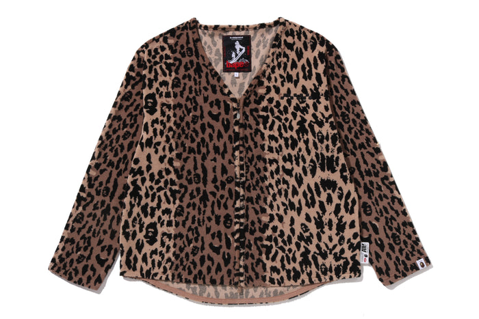 BAPE BY KAZUKI KURAISHI LEOPARD PATTERN ZIP UP LINNER JACKET