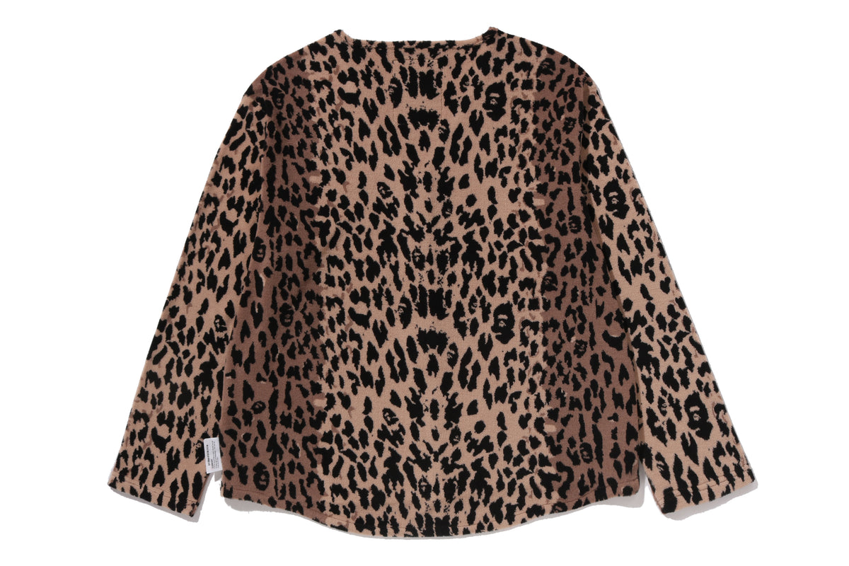 BAPE BY KAZUKI KURAISHI LEOPARD PATTERN ZIP UP LINNER JACKET