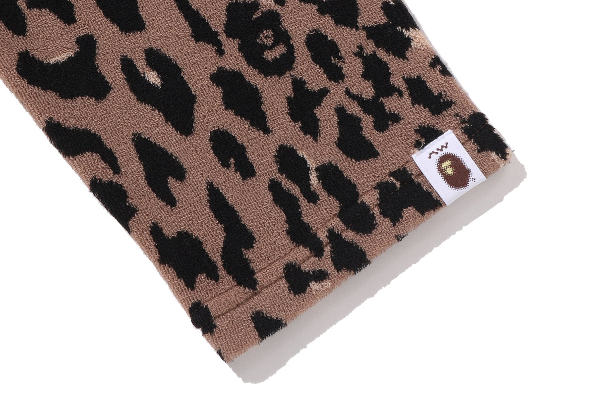 BAPE BY KAZUKI KURAISHI LEOPARD PATTERN ZIP UP LINNER JACKET