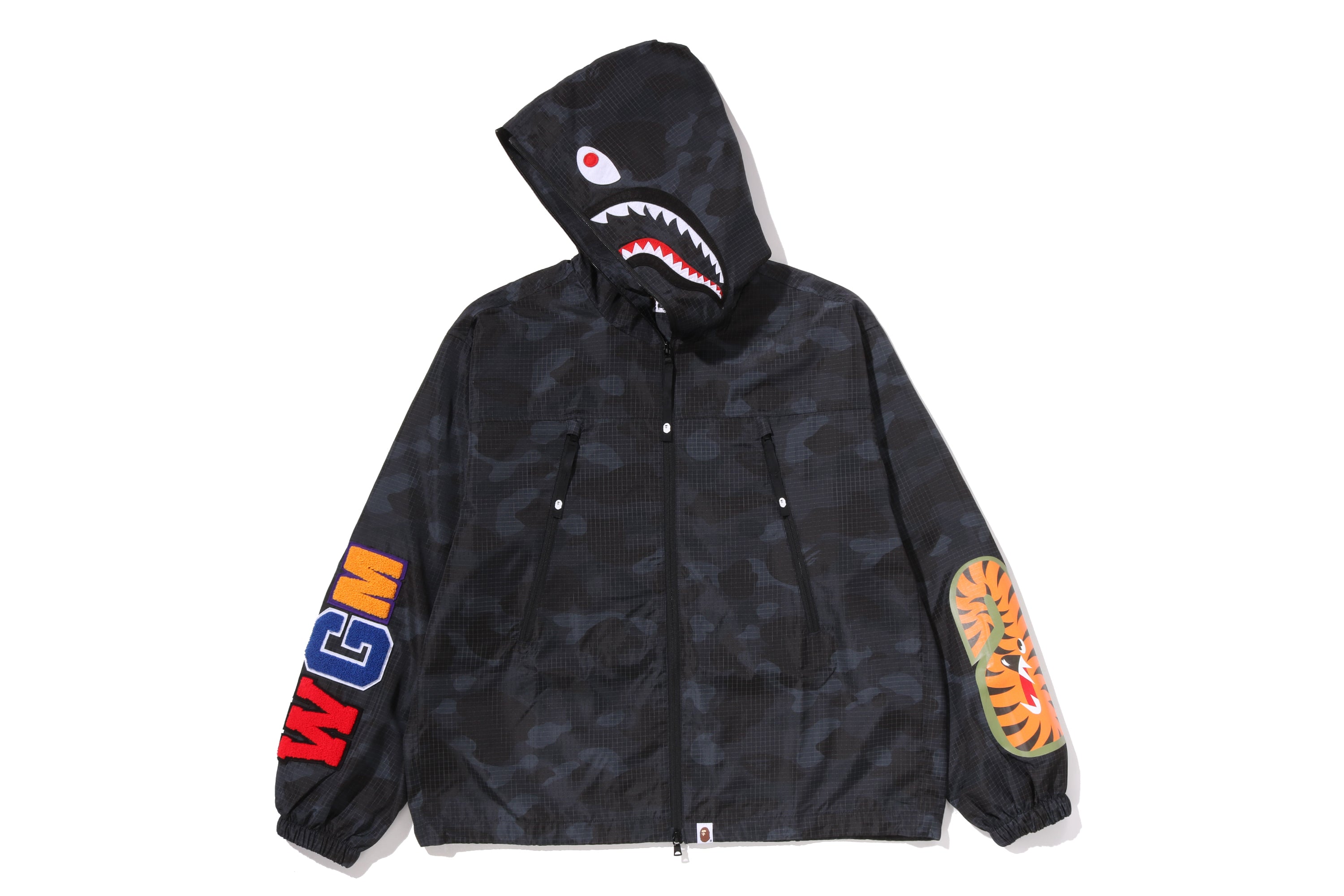 COLOR CAMO REFLECTIVE RIPSTOP SHARK FULL ZIP JACKET – eu.bape.com