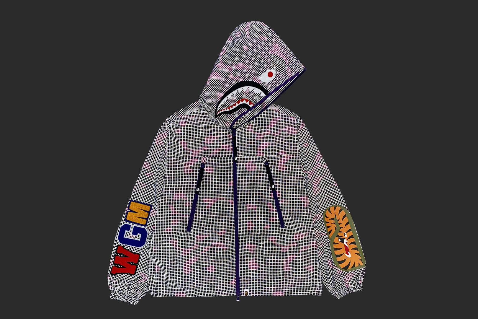 COLOR CAMO REFLECTIVE RIPSTOP SHARK FULL ZIP JACKET – eu.bape.com