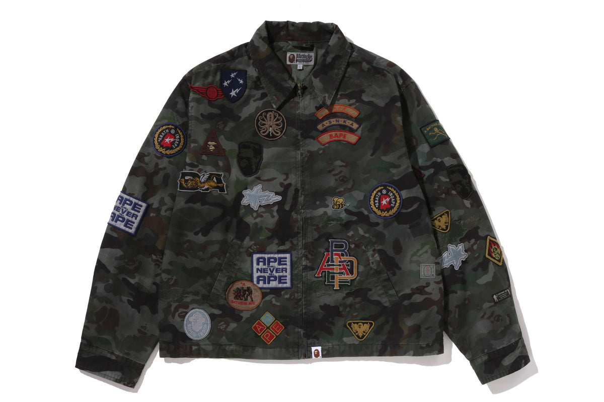 HYBRID CAMO MULTI BADGE JACKET