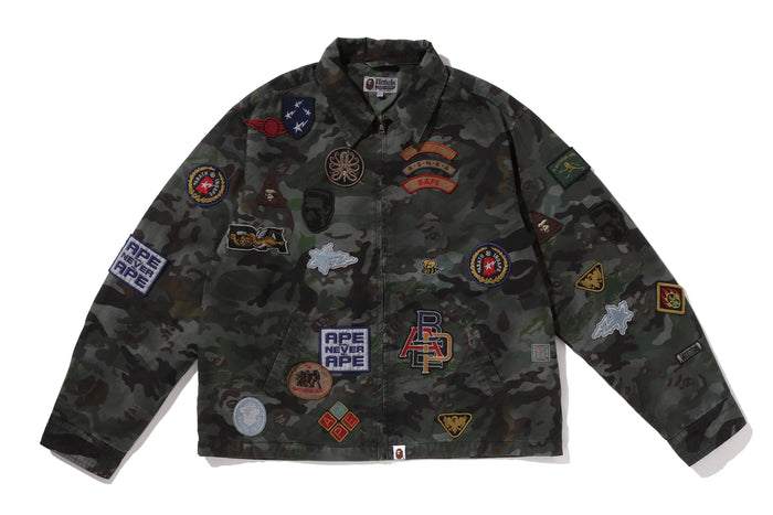 HYBRID CAMO MULTI BADGE JACKET