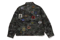HYBRID CAMO MULTI BADGE JACKET