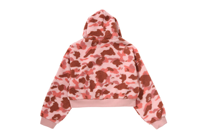 1ST CAMO BOXY CROPPED HOODIE JACKET LADIES