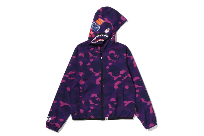 COLOR CAMO SHARK HOODIE JACKET LADIES