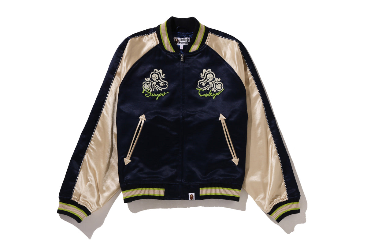 PAISLEY PATTERN APE HEAD SOUVENIR JACKET LADIES