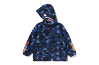 COLOR CAMO SHARK HOODIE JACKET KIDS
