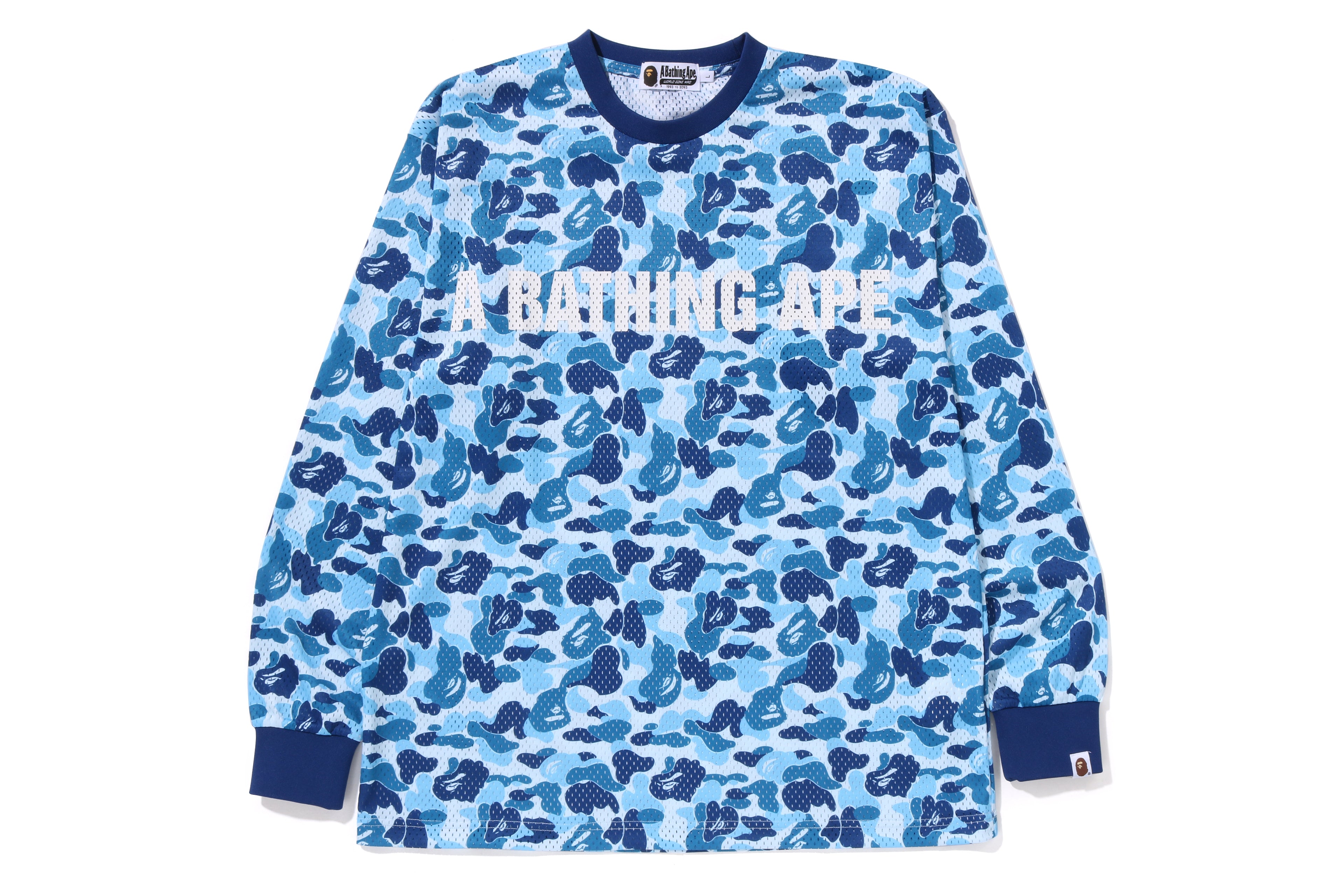 Bape blue camo shirt best sale