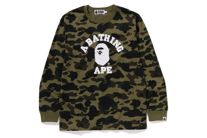 1ST CAMO COLLEGE L/S TEE MENS