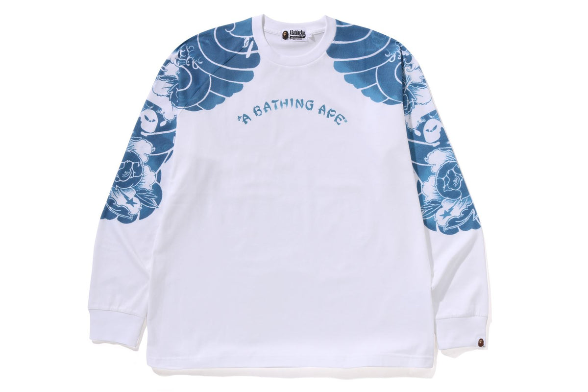 JAPANESE TATTOO MOTIF RELAXED FIT L/S TEE MENS