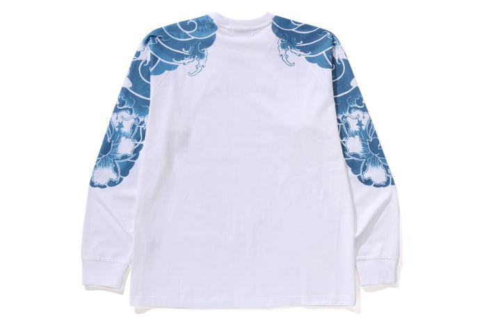 JAPANESE TATTOO MOTIF RELAXED FIT L/S TEE MENS