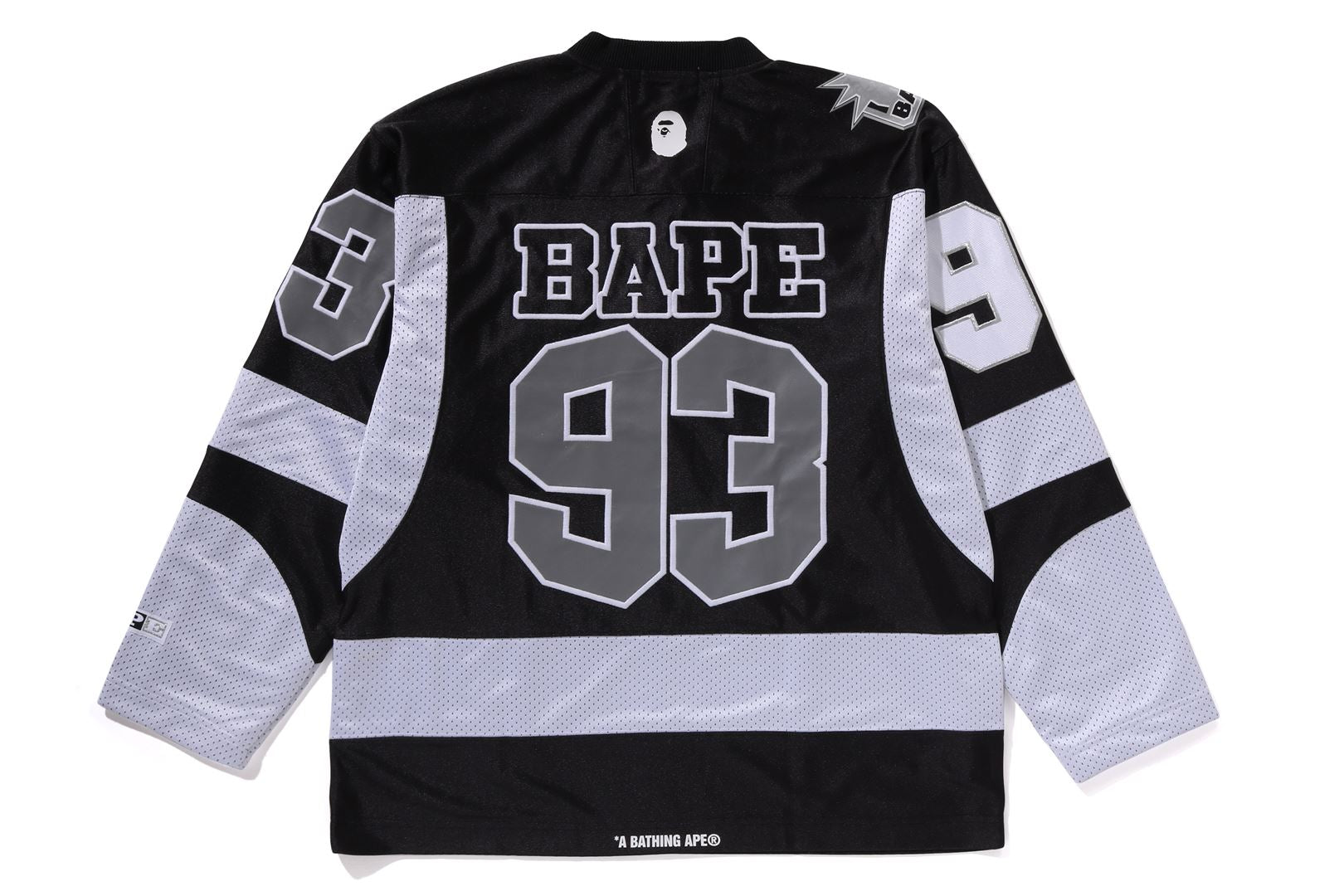 Black and grey fashion hockey jersey