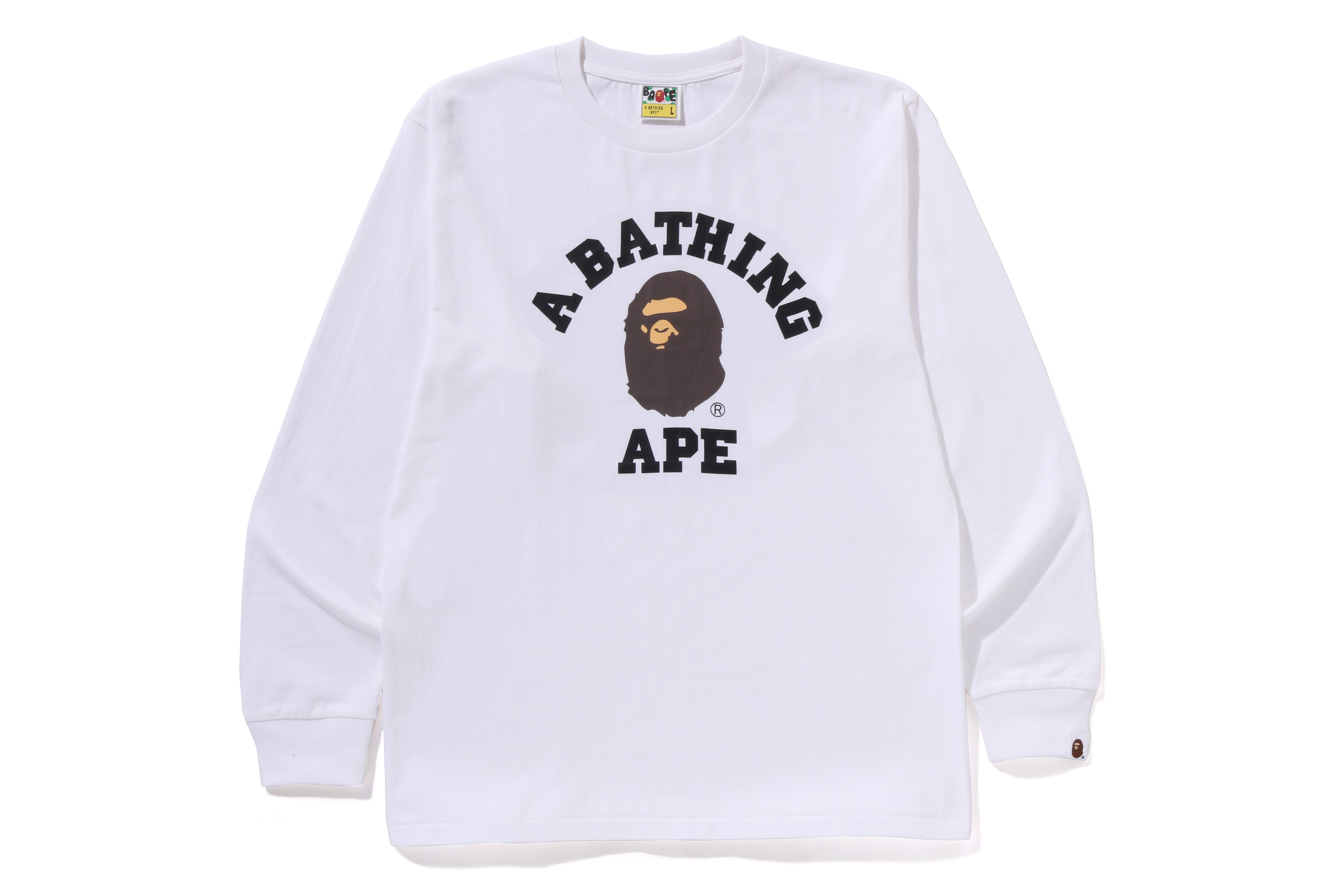 COLLEGE LS TEE – eu.bape.com