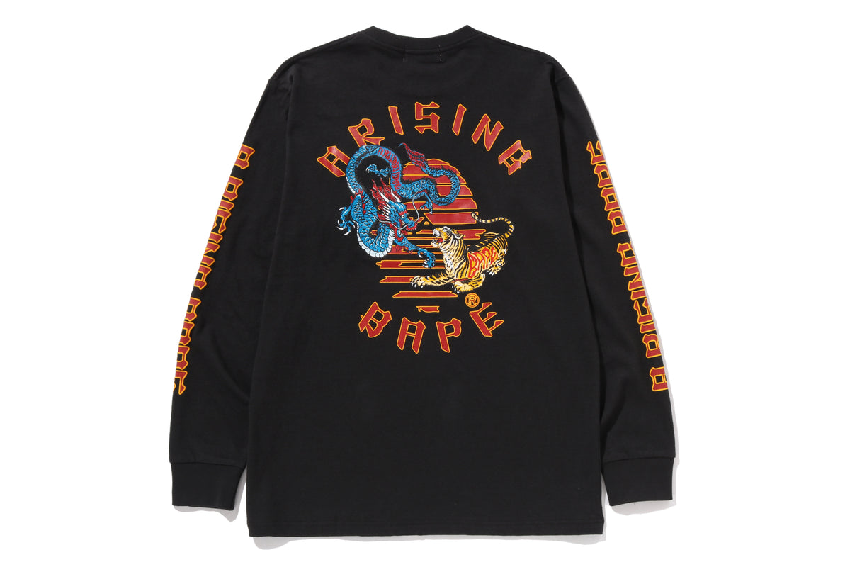 A RISING BAPE L/S TEE
