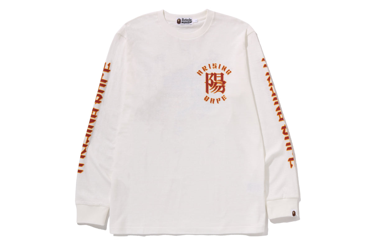 A RISING BAPE L/S TEE