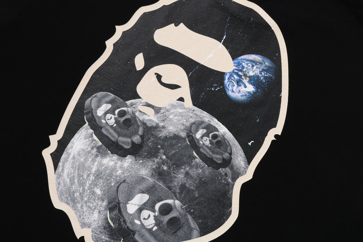 MOON APE HEAD OLD PHOTO L/S TEE