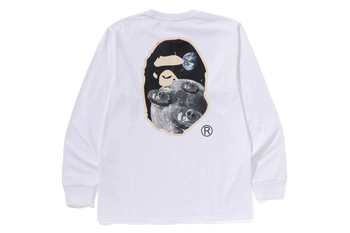 MOON APE HEAD OLD PHOTO L/S TEE