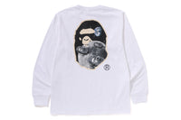 MOON APE HEAD OLD PHOTO L/S TEE