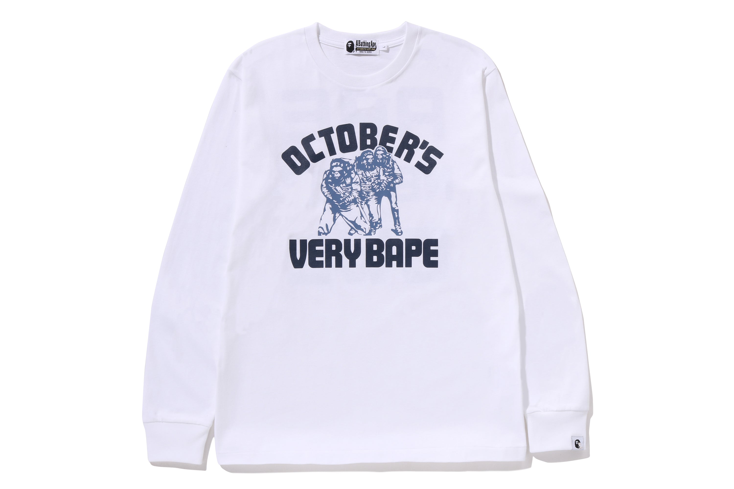 BAPE X OVO COLLEGE LONG SLEEVE TEE – eu.bape.com