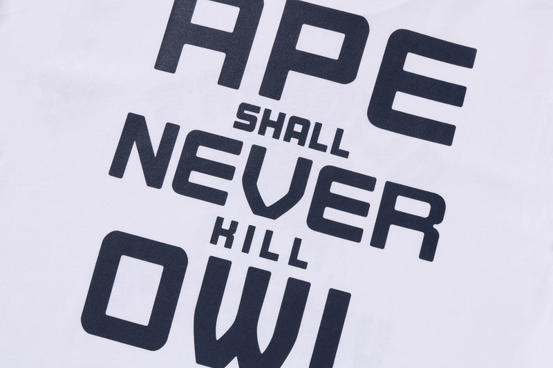 BAPE X OVO COLLEGE LONG SLEEVE TEE