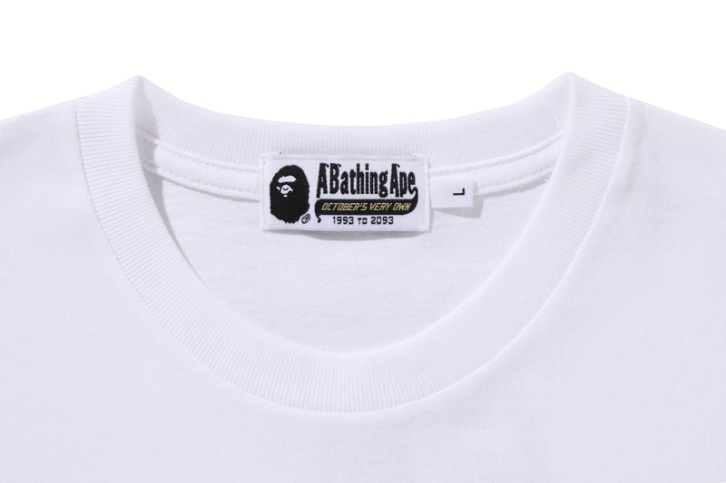 BAPE X OVO COLLEGE LONG SLEEVE TEE
