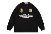 BAPE X CR7 LIFE MULTI LOGO POLY RELAXED FIT LS FOOTBALL JERSEY