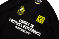 BAPE X CR7 LIFE MULTI LOGO POLY RELAXED FIT LS FOOTBALL JERSEY